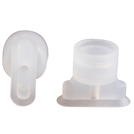 Fipa Oval vacuum cup 15x5 mm, Silicone transparent 132.15x5.008.2